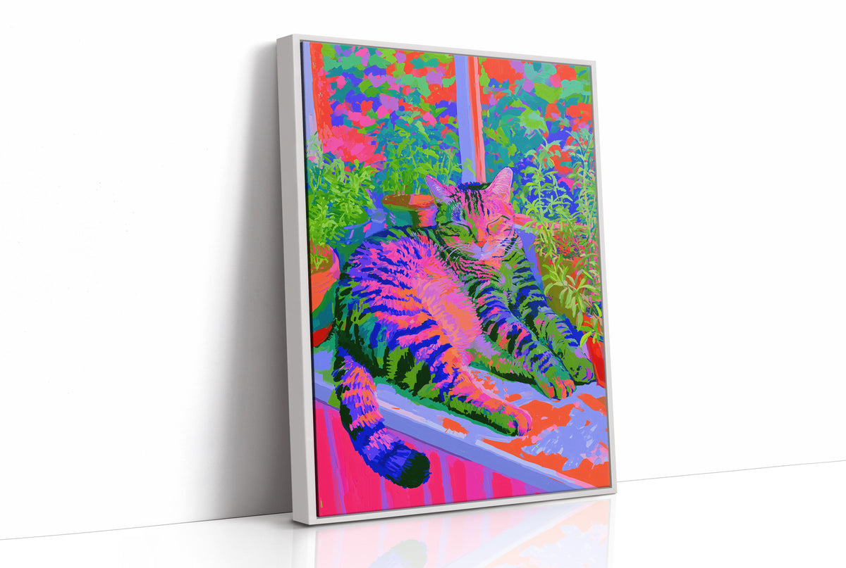 Neon Tabby Garden Nap