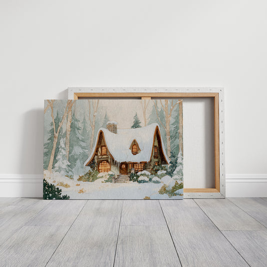 Cottage Beneath a Winter Veil