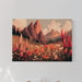 Alpine Meadows Bloom In Coral Light