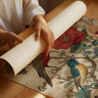 Songbirds Among Coral Blooms