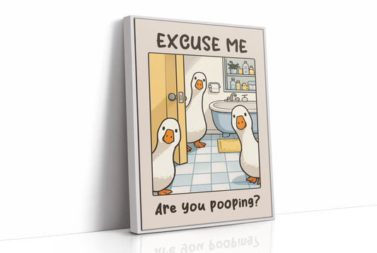 Bathroom Invasion: A Fowl Interruption