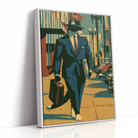 Noir Detective Cat Street Scene
