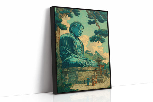 Jade Buddha Beneath Golden Clouds