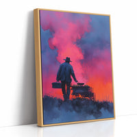 Chuckwagon Cook at Dusk
