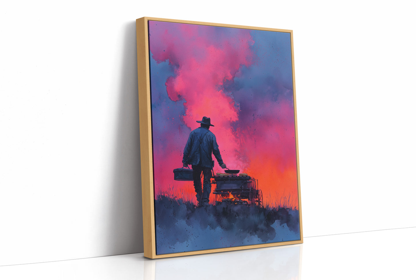 Chuckwagon Cook at Dusk