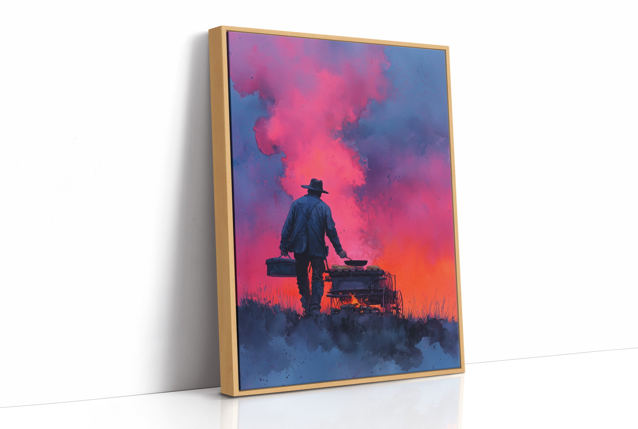 Chuckwagon Cook at Dusk