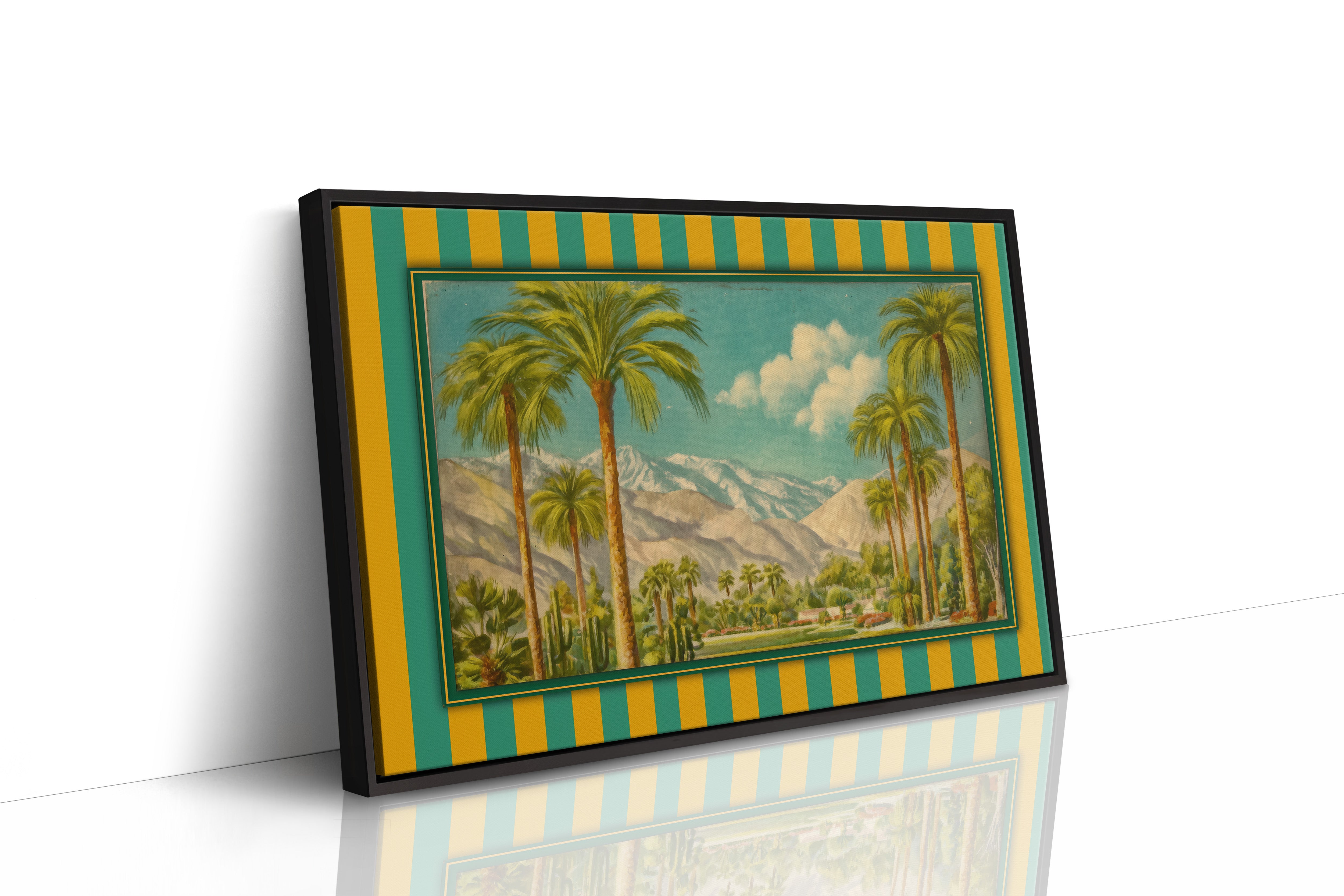 Palms Bow To Mountain Majesty