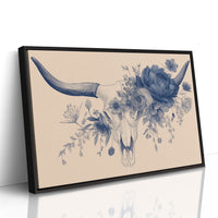 Indigo Blooms Crown Ancient Bones