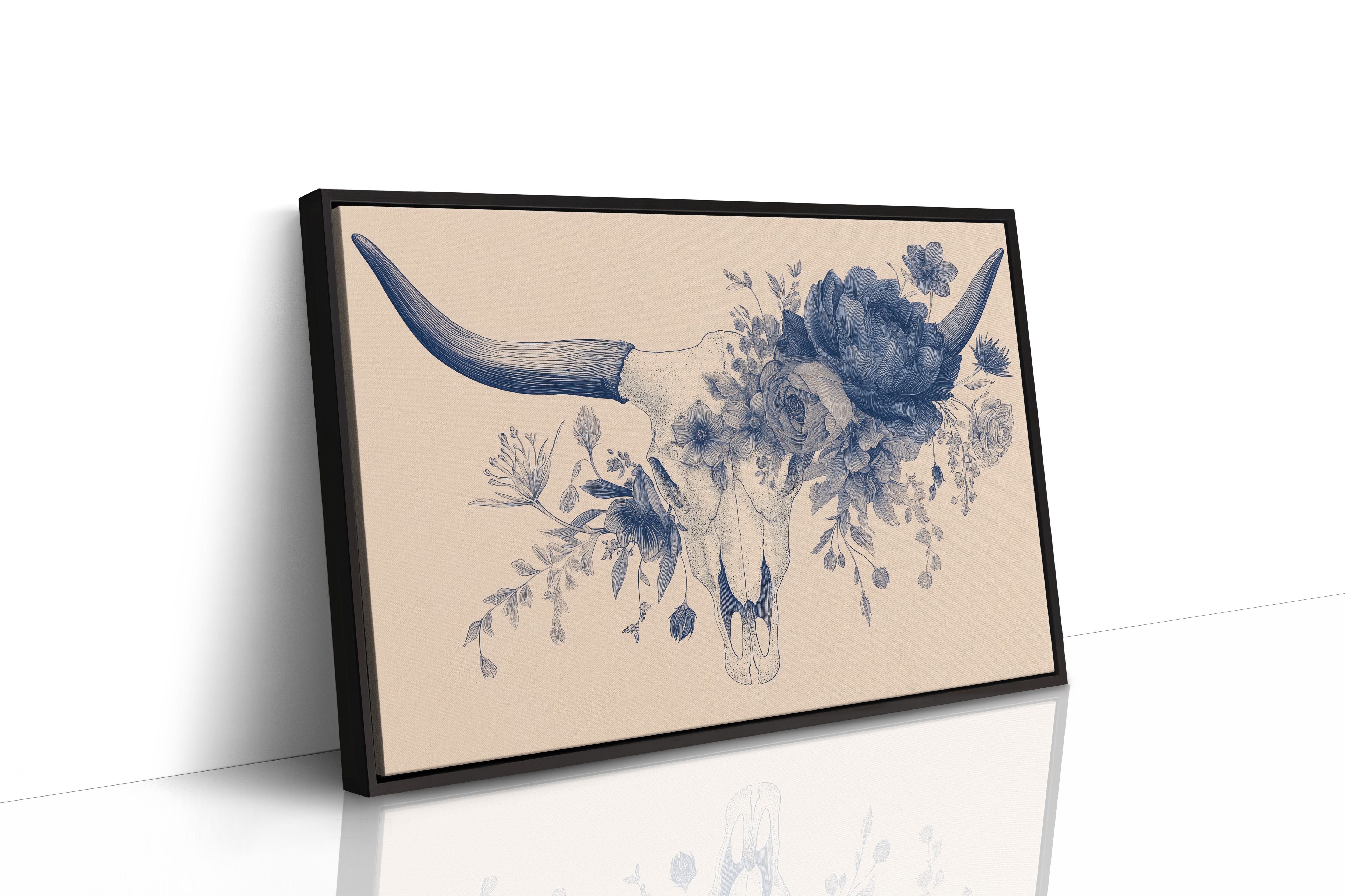 Indigo Blooms Crown Ancient Bones