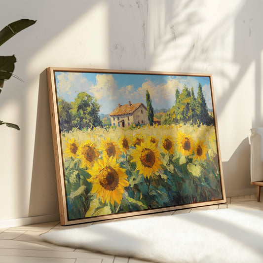 Summer Blooms Near Tuscan Stone