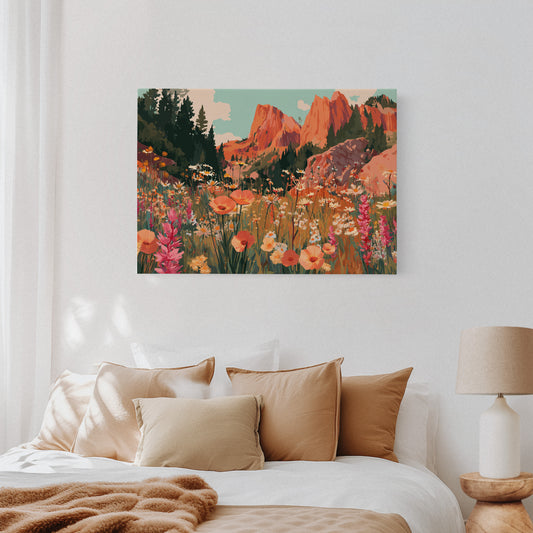 Mountain Poppies Dance At Sunrise