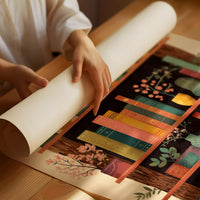 Books Bloom Among Potted Trees