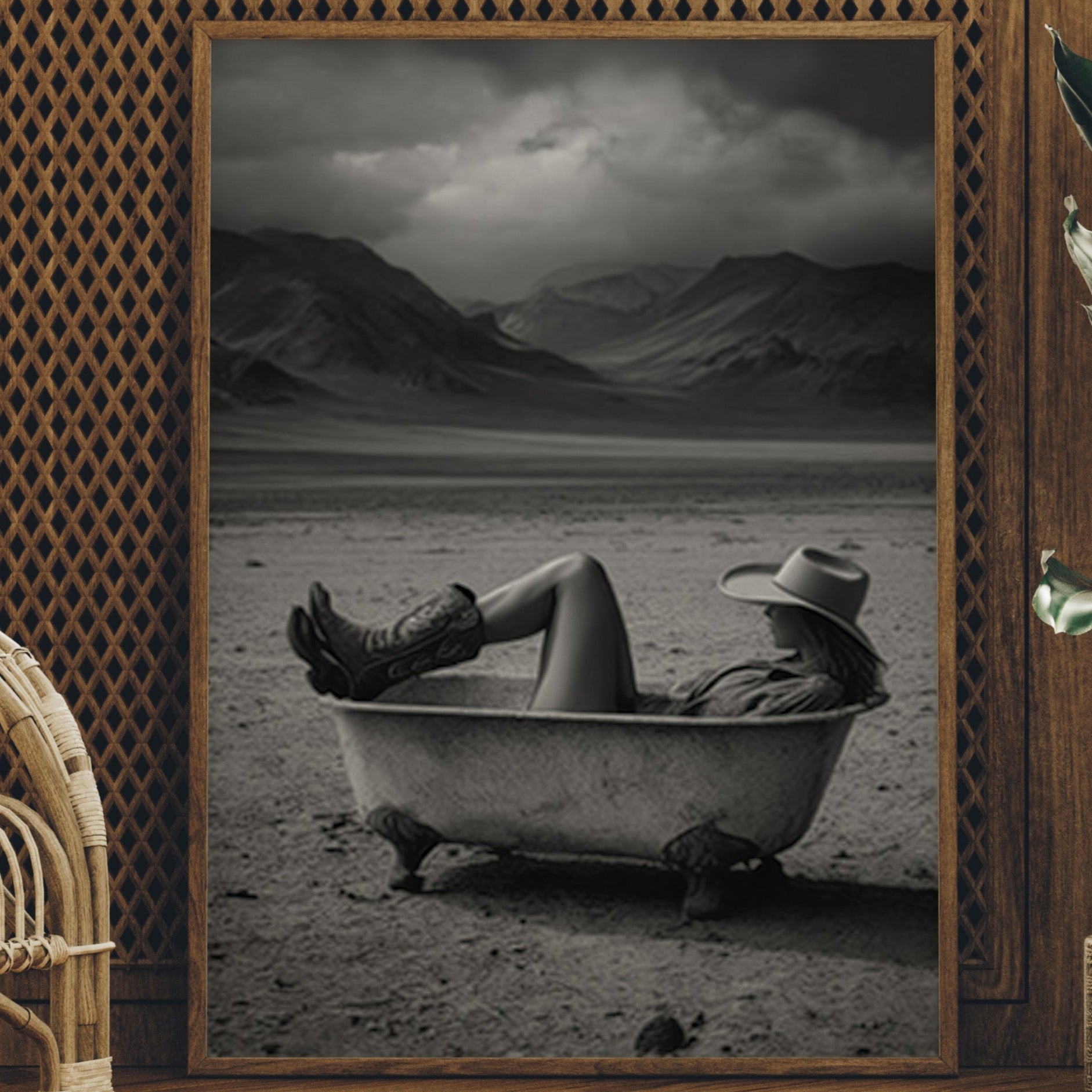 Desert Retreat Daydream - Surreal Cowboy Bathtub