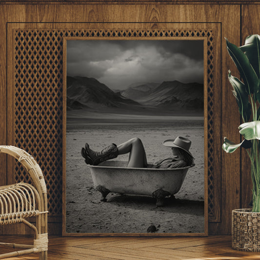 Desert Retreat Daydream - Surreal Cowboy Bathtub