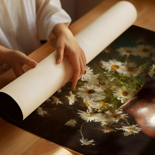 Daisies Dance In Earthen Vessel
