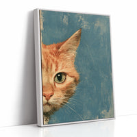 Ginger Cat Half Face Study