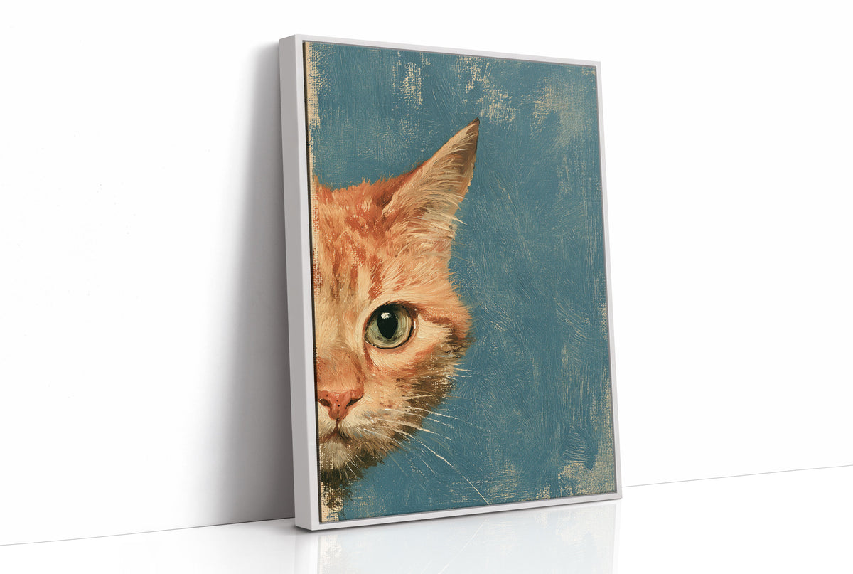 Ginger Cat Half Face Study
