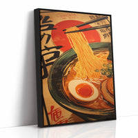 Golden Noodles Dance In Sunset Bowl