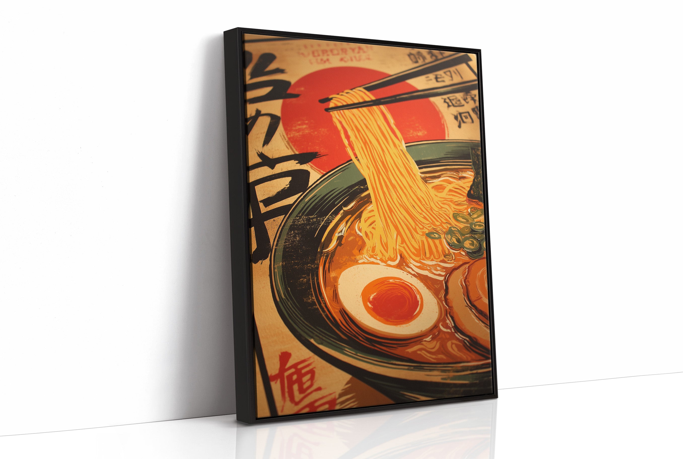 Golden Noodles Dance In Sunset Bowl