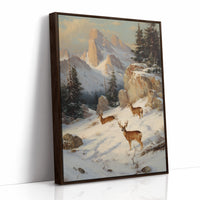 Mountain Deer Find December's Light