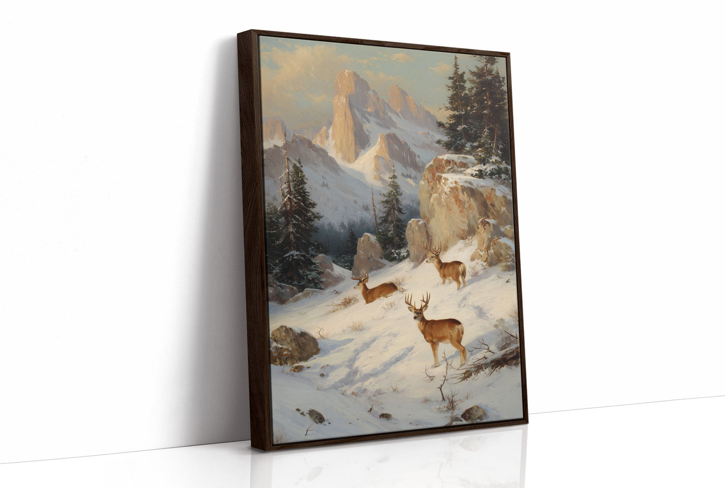 Mountain Deer Find December's Light