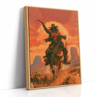 Riding Into a Blazing Sunset, Guns First