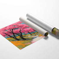 Cherry Blossoms Paint Mountain Valleys