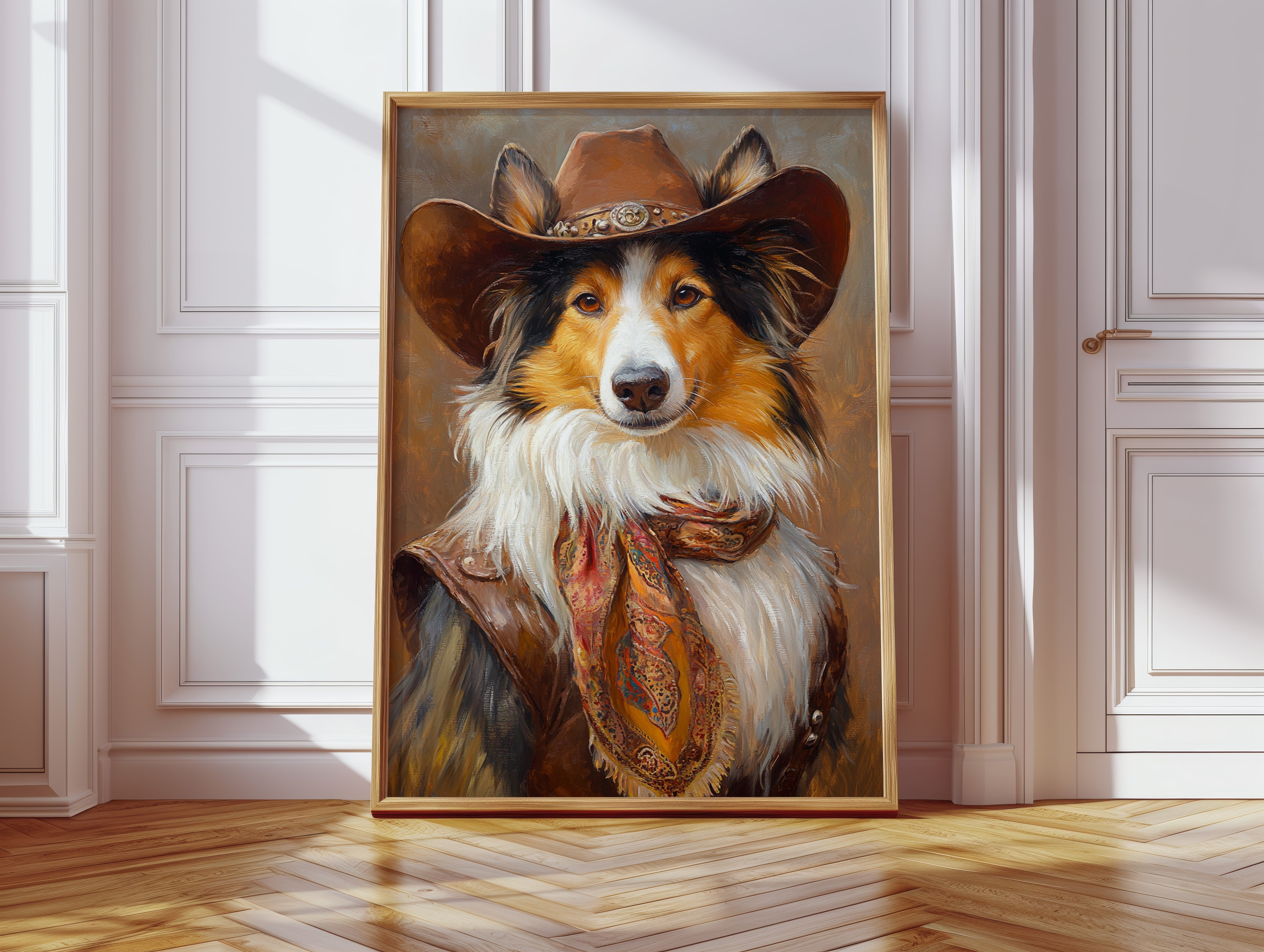 Rough Collie Sunset Wrangler