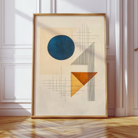 Geometry Speaks In Ocean Blue