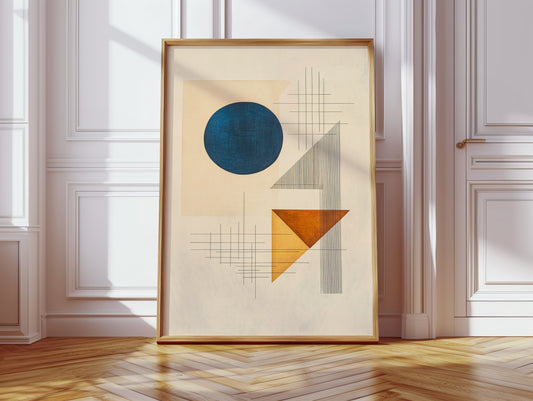 Geometry Speaks In Ocean Blue