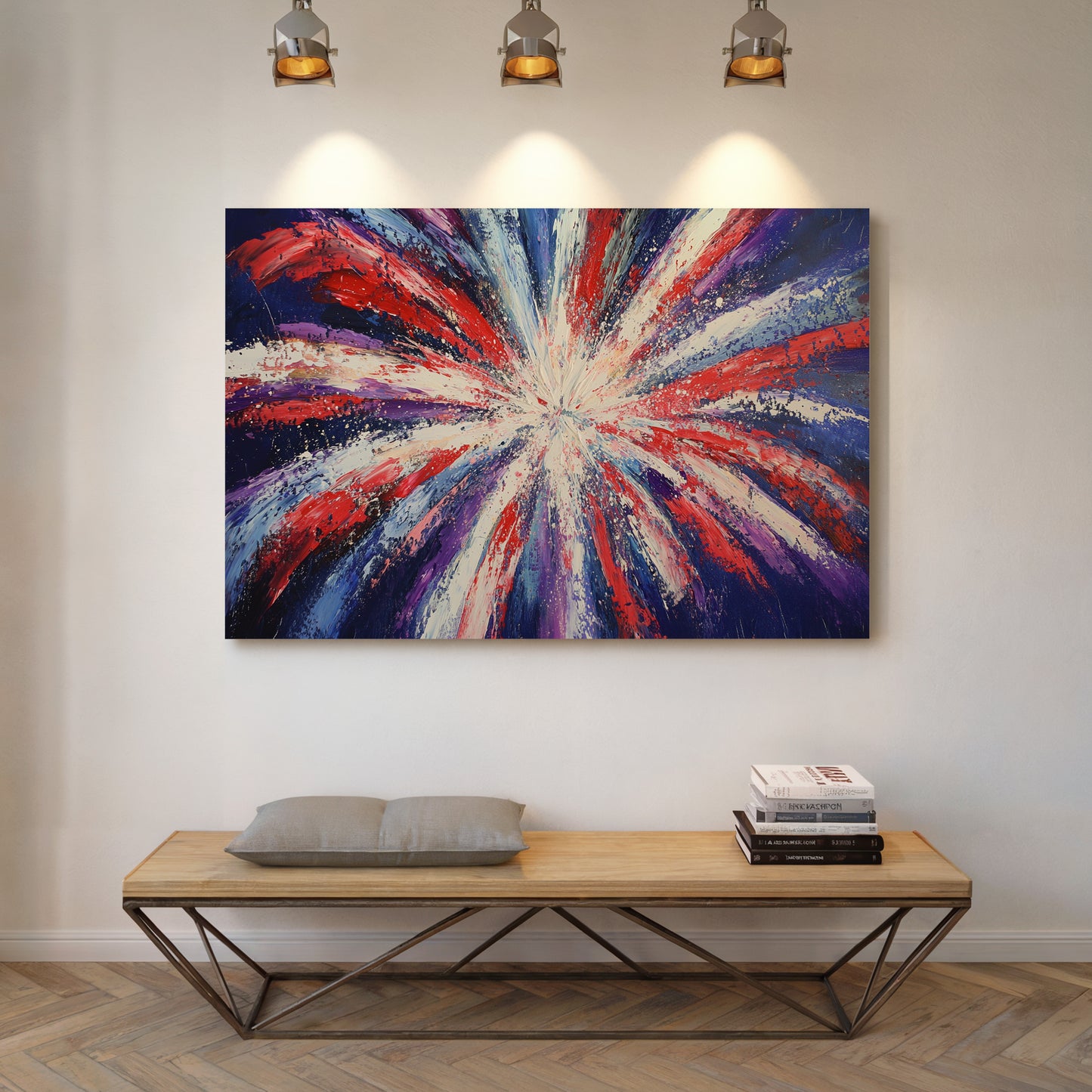 Starburst Symphony In Patriot Colors