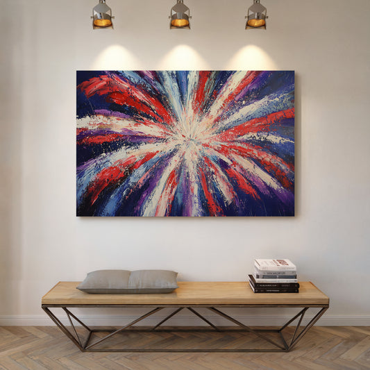Starburst Symphony In Patriot Colors