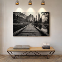 Wooden Path To Mountain Majesty