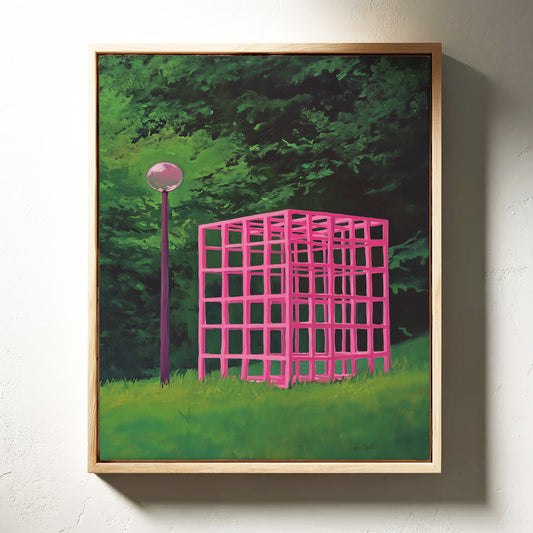 Pink Geometry Dreams In Green