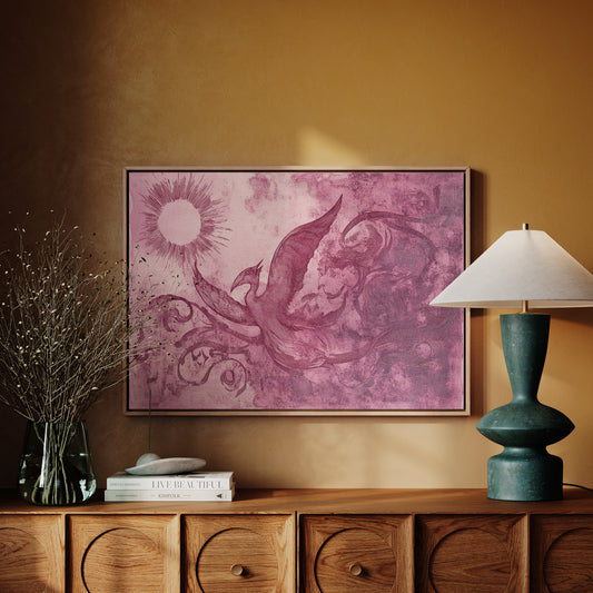 Pink Phoenix Chases Morning Light