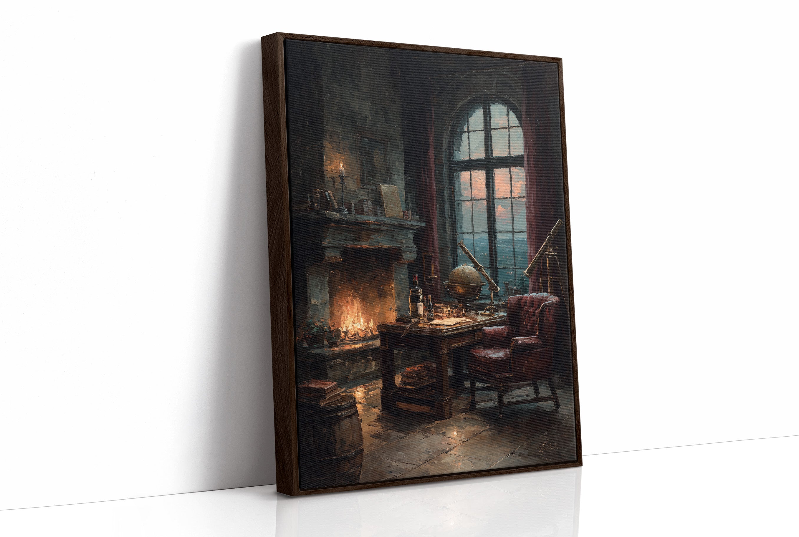 The Astronomer's Study at Dusk