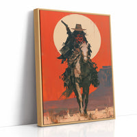 The Outlaw Takes the Moon as a Backdrop
