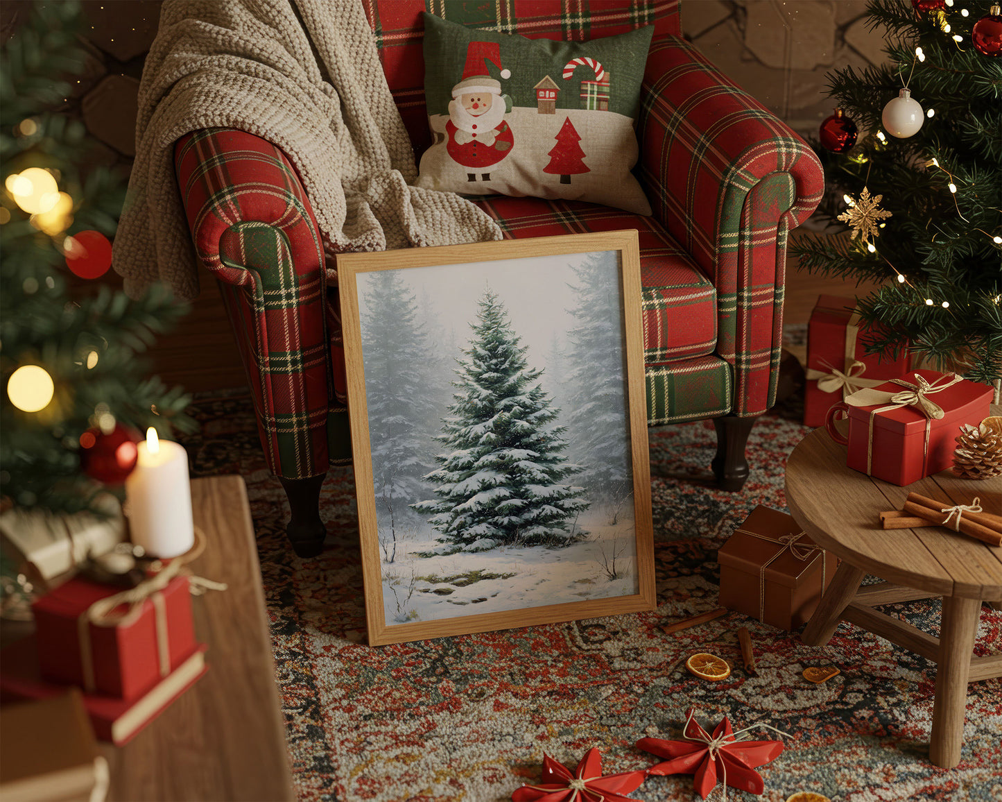 Evergreen Tales In Winter Mist
