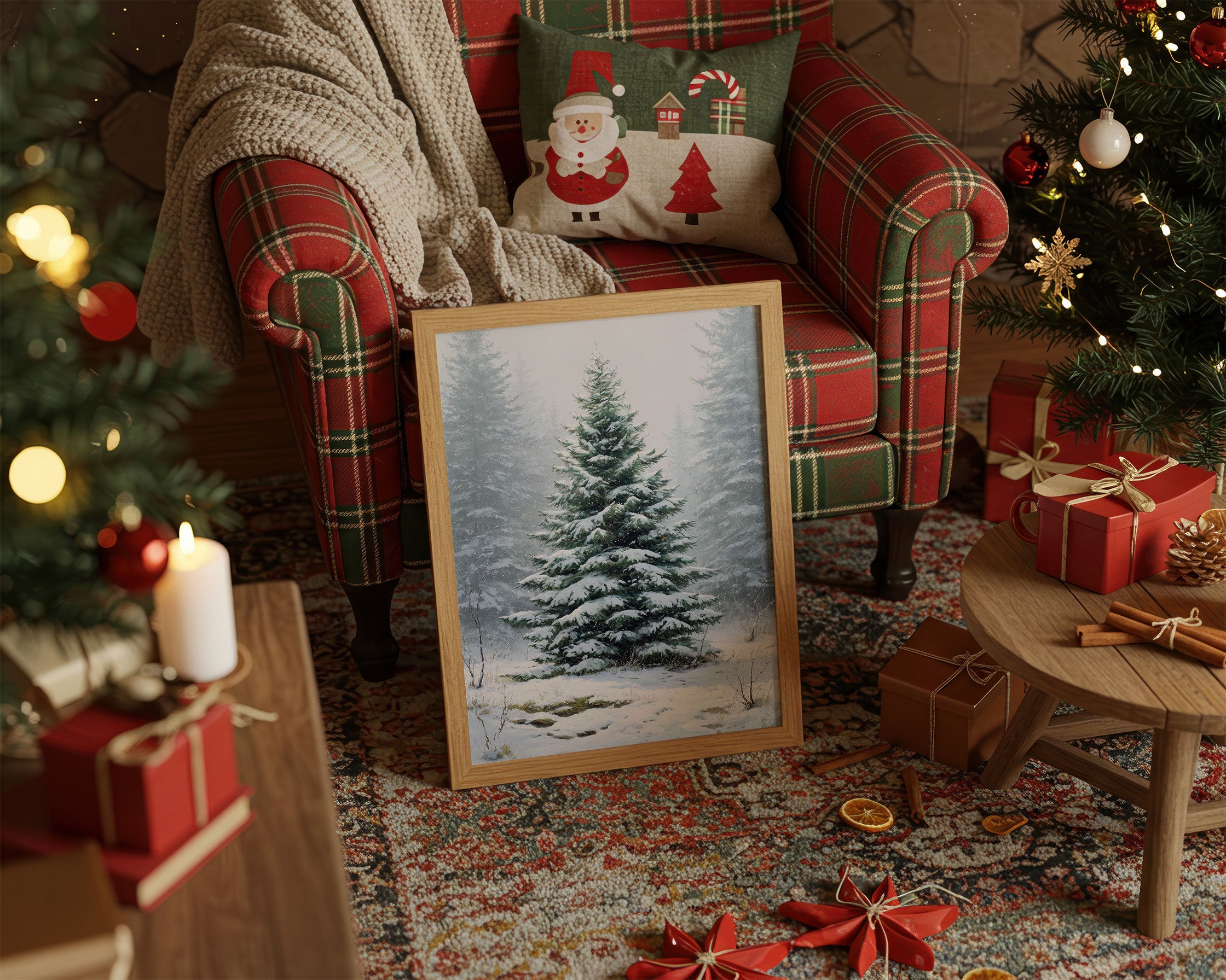 Evergreen Tales In Winter Mist