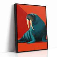 Walrus, Tusks and Crimson Shadow
