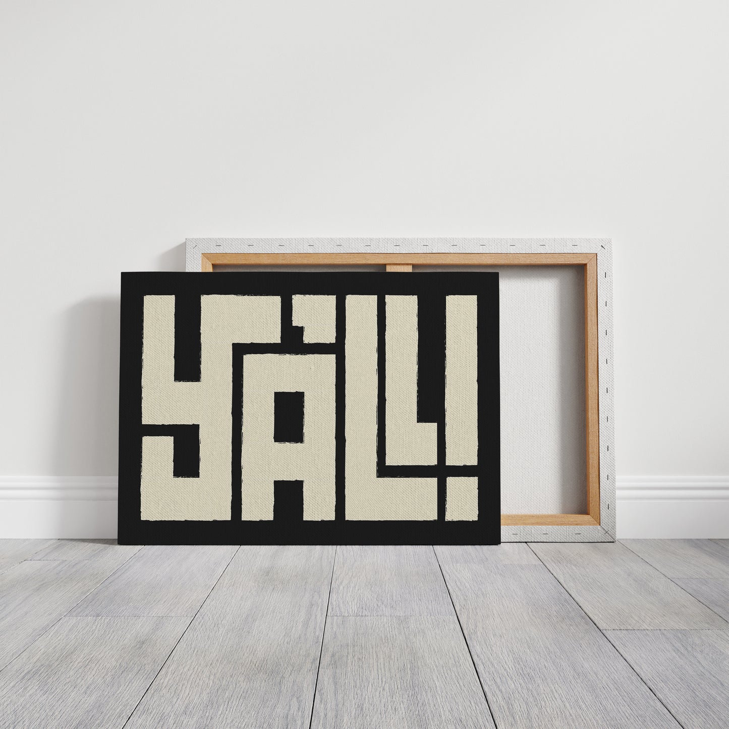 Y’ALL! Western Typography Print – Modern Cowboy Wall Art