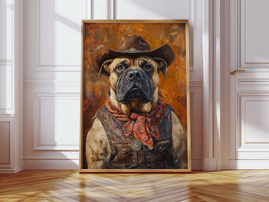 Bullmastiff Sheriff of the High Plains