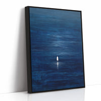Solitary Pilgrim Across Midnight Waters