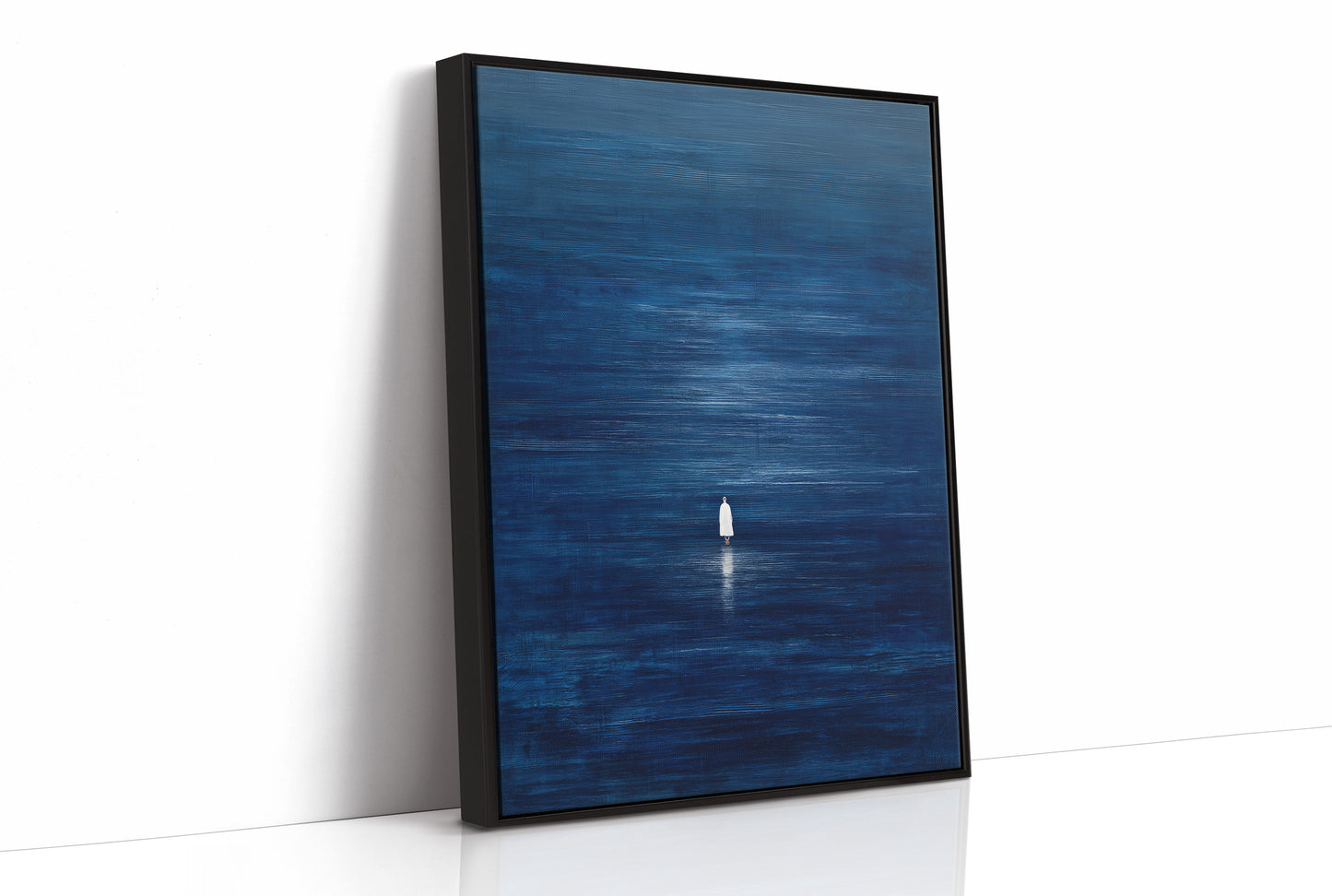 Solitary Pilgrim Across Midnight Waters
