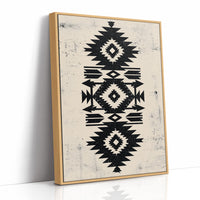Distressed Black Aztec Arrow Medallion