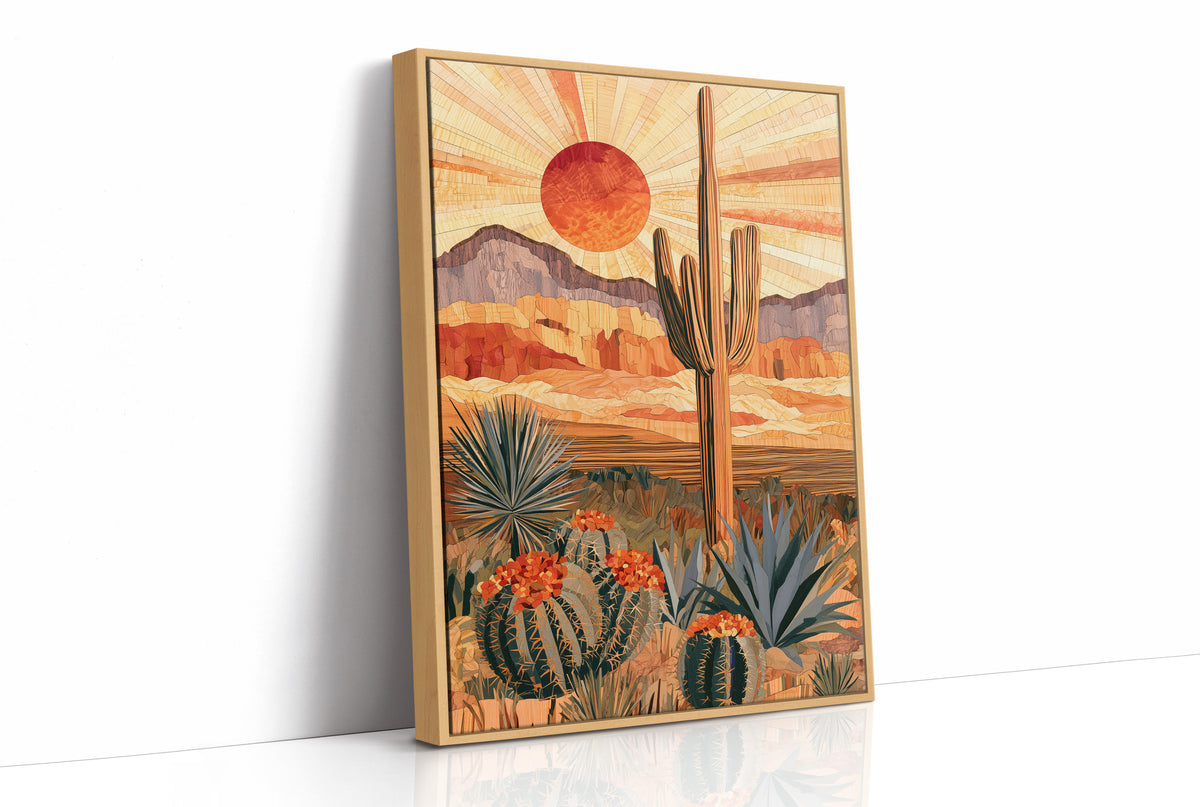 Marquetry Under a Blazing Sunburst