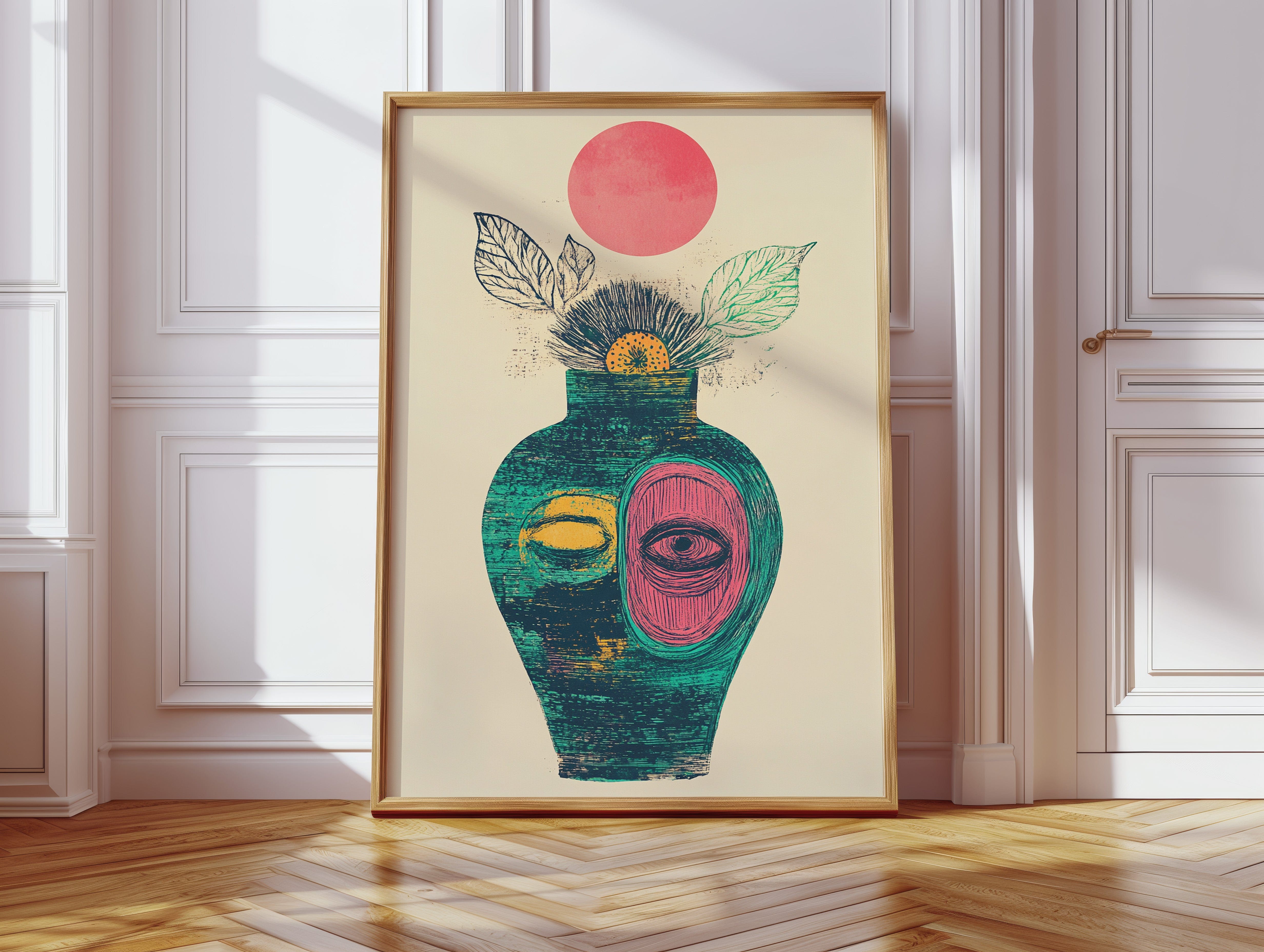 Moonlit Vase Holds Ancient Stories