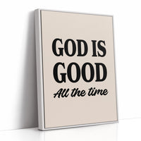 God is Good Affirmation in Bold Typography