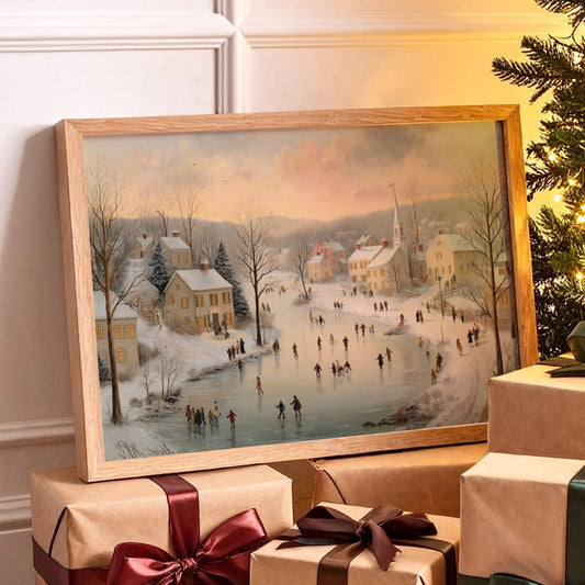 Winter Skaters Paint Their Village Story