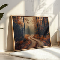 Autumn Roads Wind Through Golden Mist